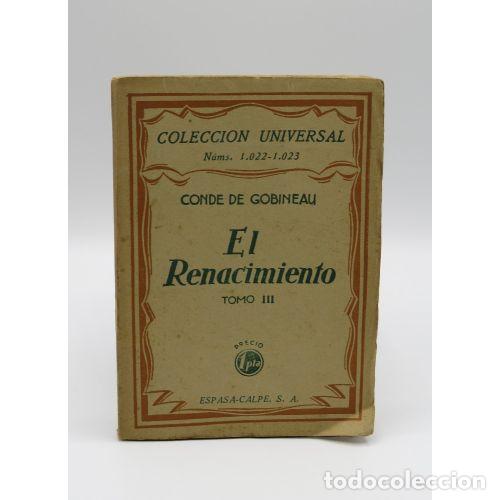 Antiquarische B&uuml;cher: El Renacimiento Tomo III - Conde de Gobineau