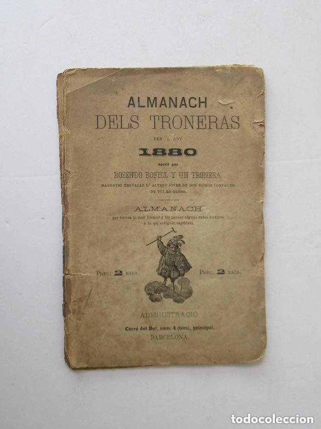 Libros antiguos: ALMANACH DELS TRONERAS PER LANY 1880 - Foto 1
