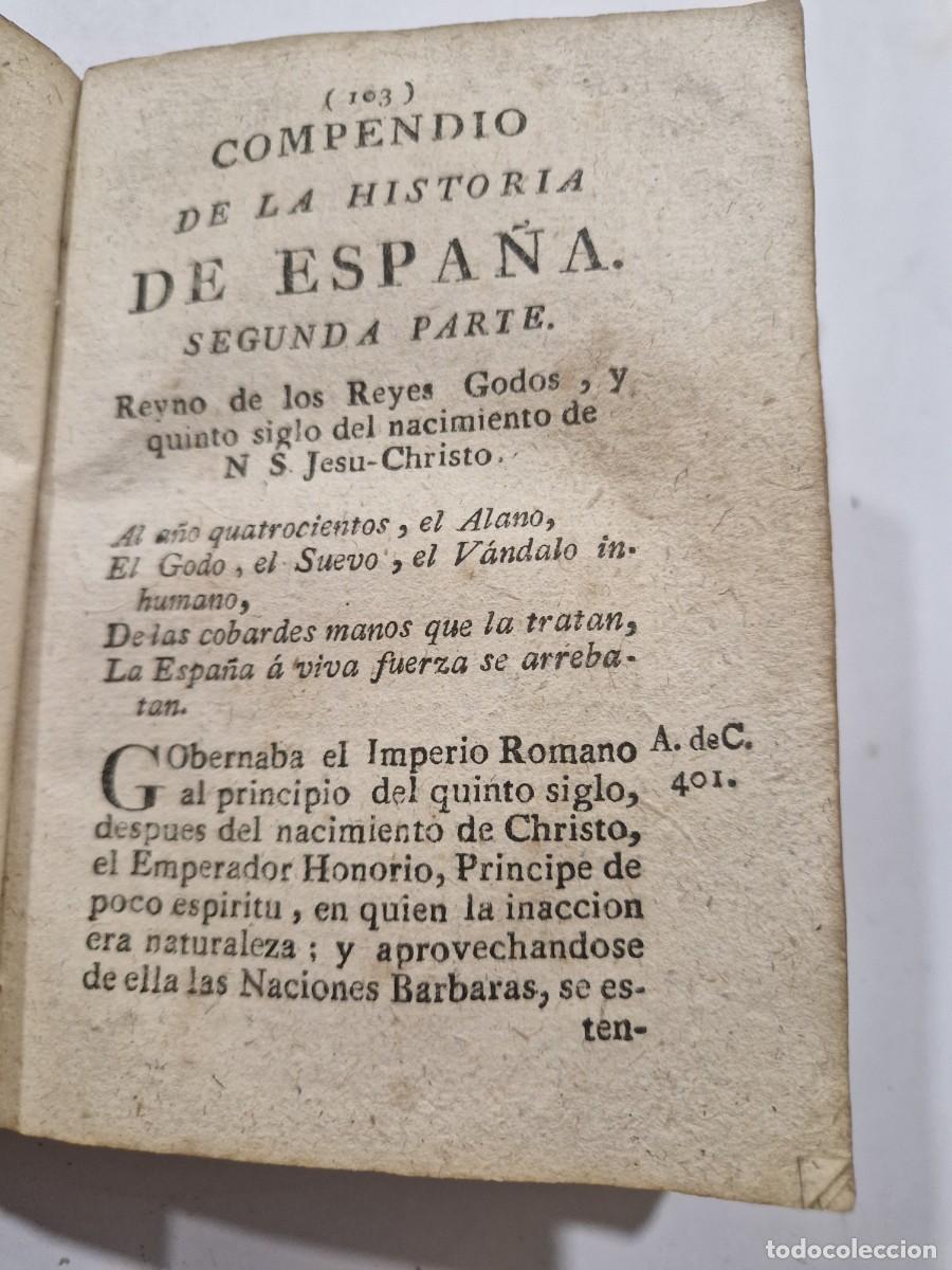 Libros antiguos: Compendio de la historia de Espa&ntilde;a tomo I con el mapa - Foto 5