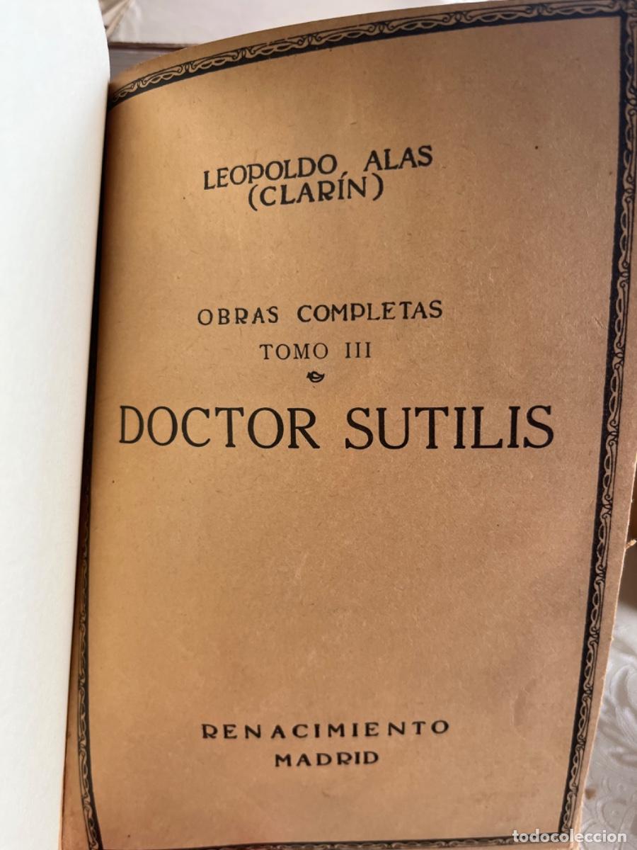 Libros antiguos: Clar&iacute;n.- Doctor Sutilis (Cuentos) - Foto 2