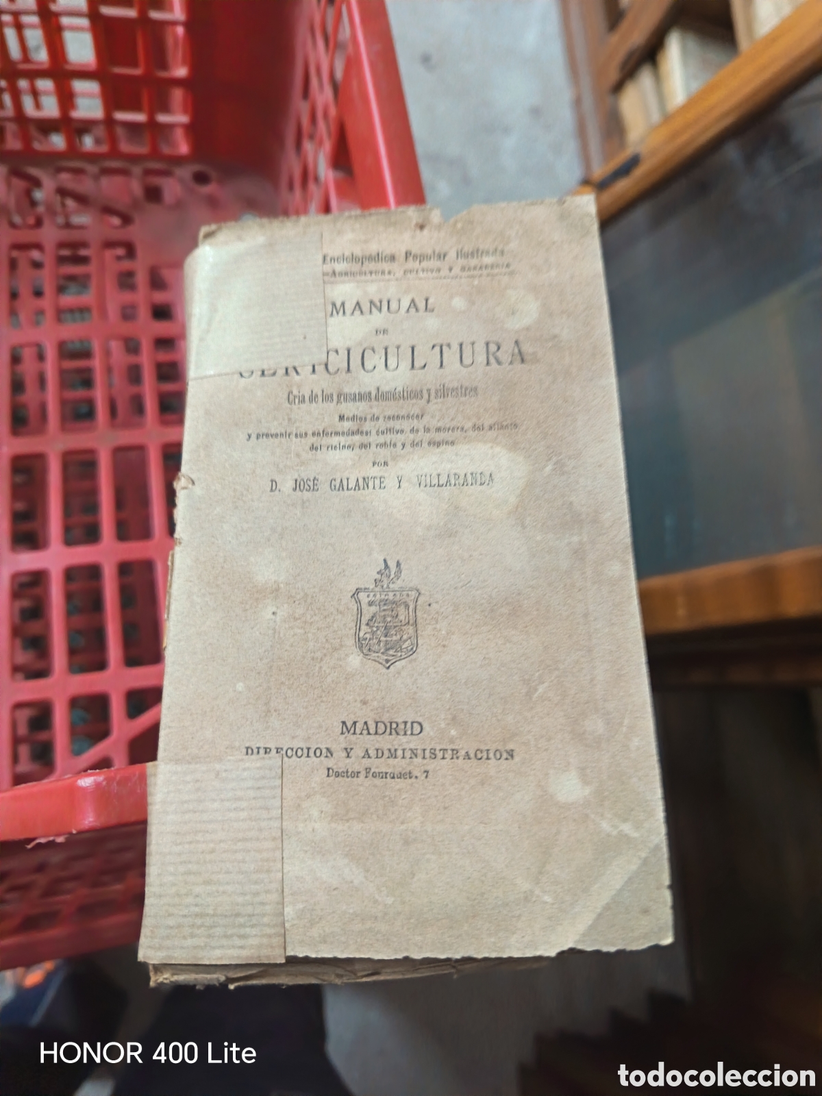 Libros antiguos: MANUAL SERICULTURASOBRE 1880 - Foto 1
