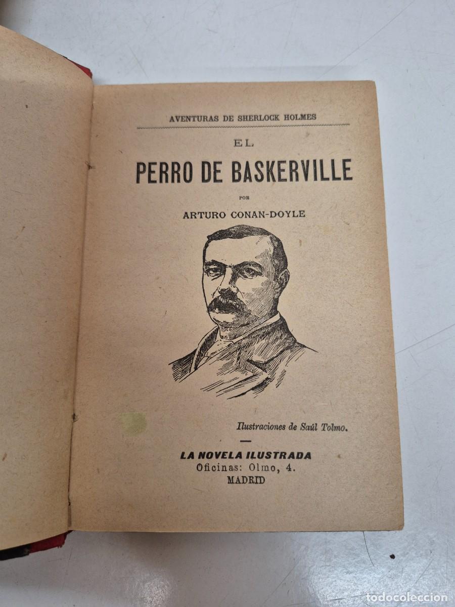Libros antiguos: 8 Tomos - La novela ilustrada (Madrid) - Conan Doyle, El Perro de los Baskerville... - Foto 2