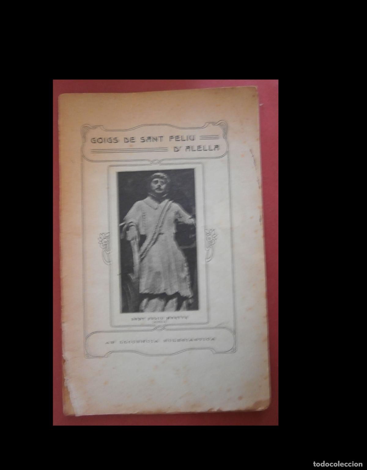 Libros antiguos: Goigs de Sant Feliu dAlella - Foto 5