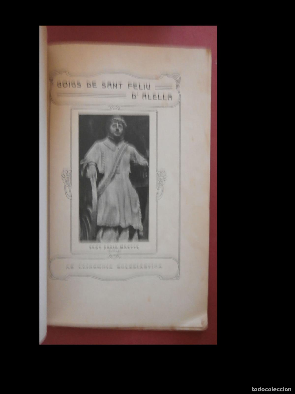 Libros antiguos: Goigs de Sant Feliu dAlella - Foto 1