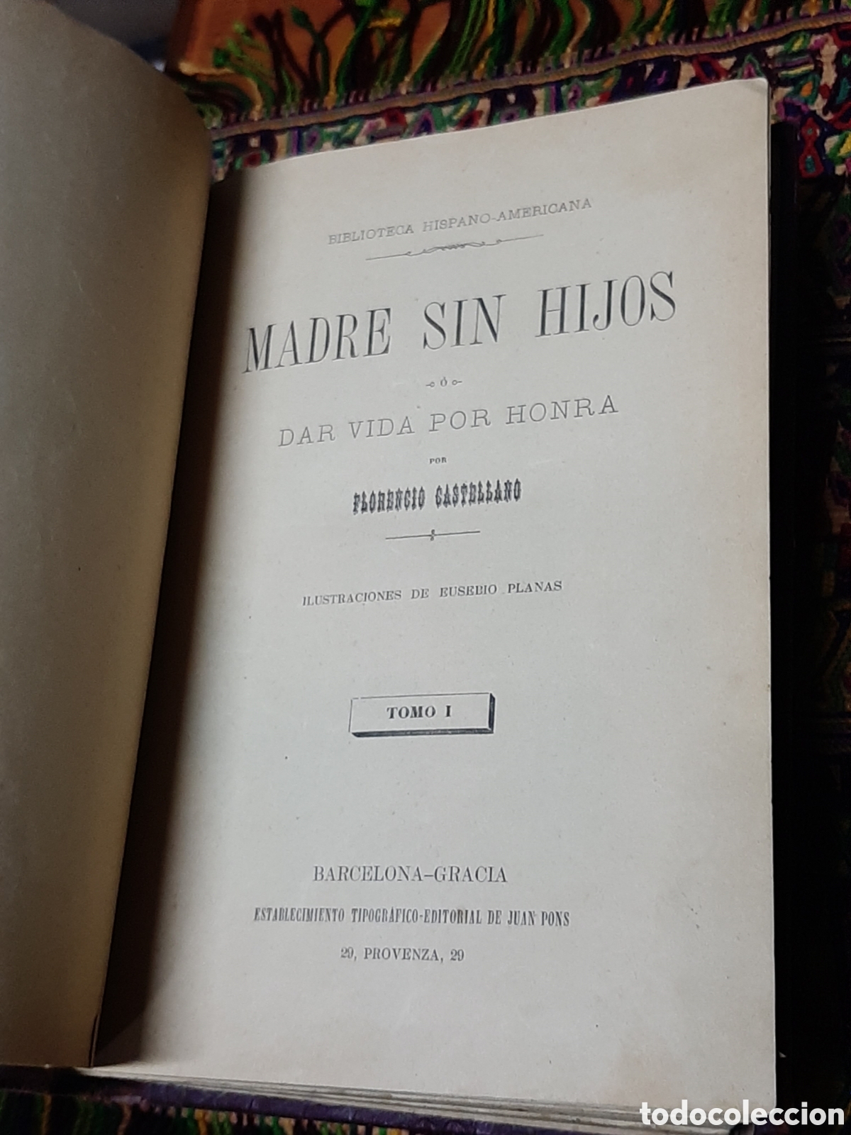 Libros antiguos: Madre sin hijos Florencio Castellano - Foto 4