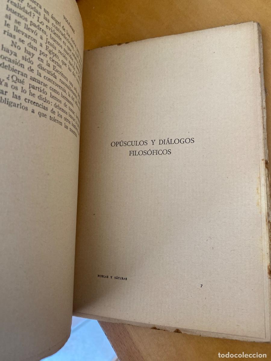 Libros antiguos: BURLAS Y SATIRAS VOLTAIRE IMPRENTA CLARAS&Oacute; 1920 - Foto 3