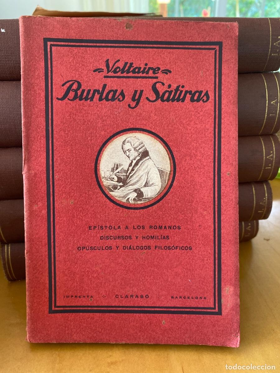 Libros antiguos: BURLAS Y SATIRAS VOLTAIRE IMPRENTA CLARAS&Oacute; 1920 - Foto 1
