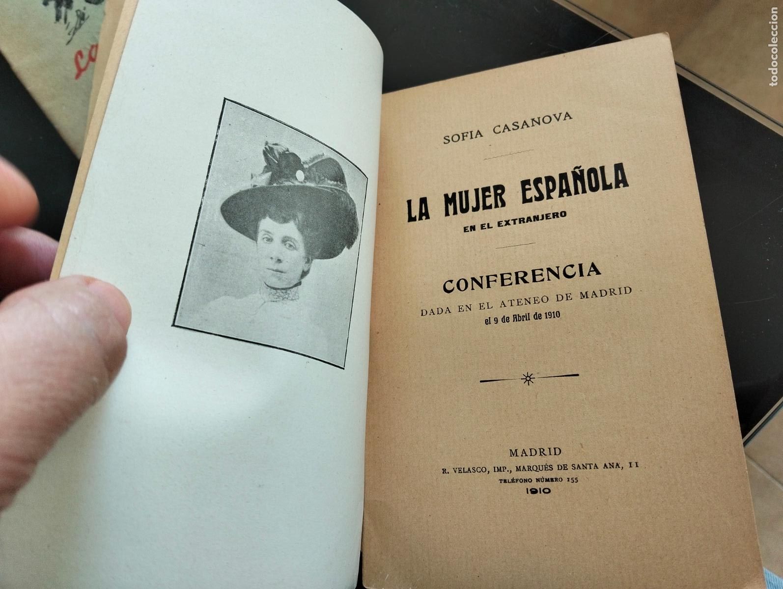 Libros antiguos: Rareza Maxima. Feminismo. Discurso de la Primer Mujer Reportera de Guerra, Dedicado. 1910 RP