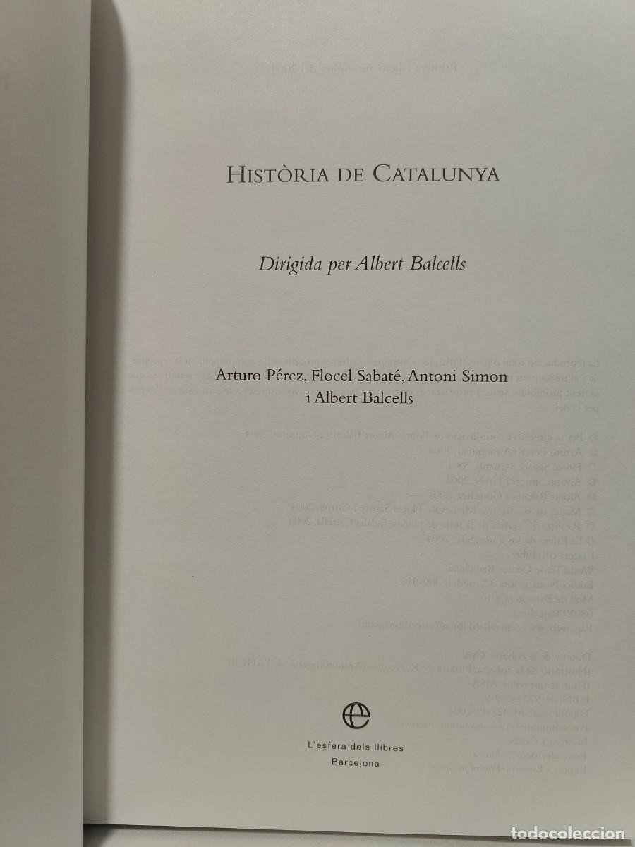 Libros antiguos: HIST&Ograve;RIA DE CATALUNYA - DIRIGIDA PER ALBERT BALCELLS - Foto 6