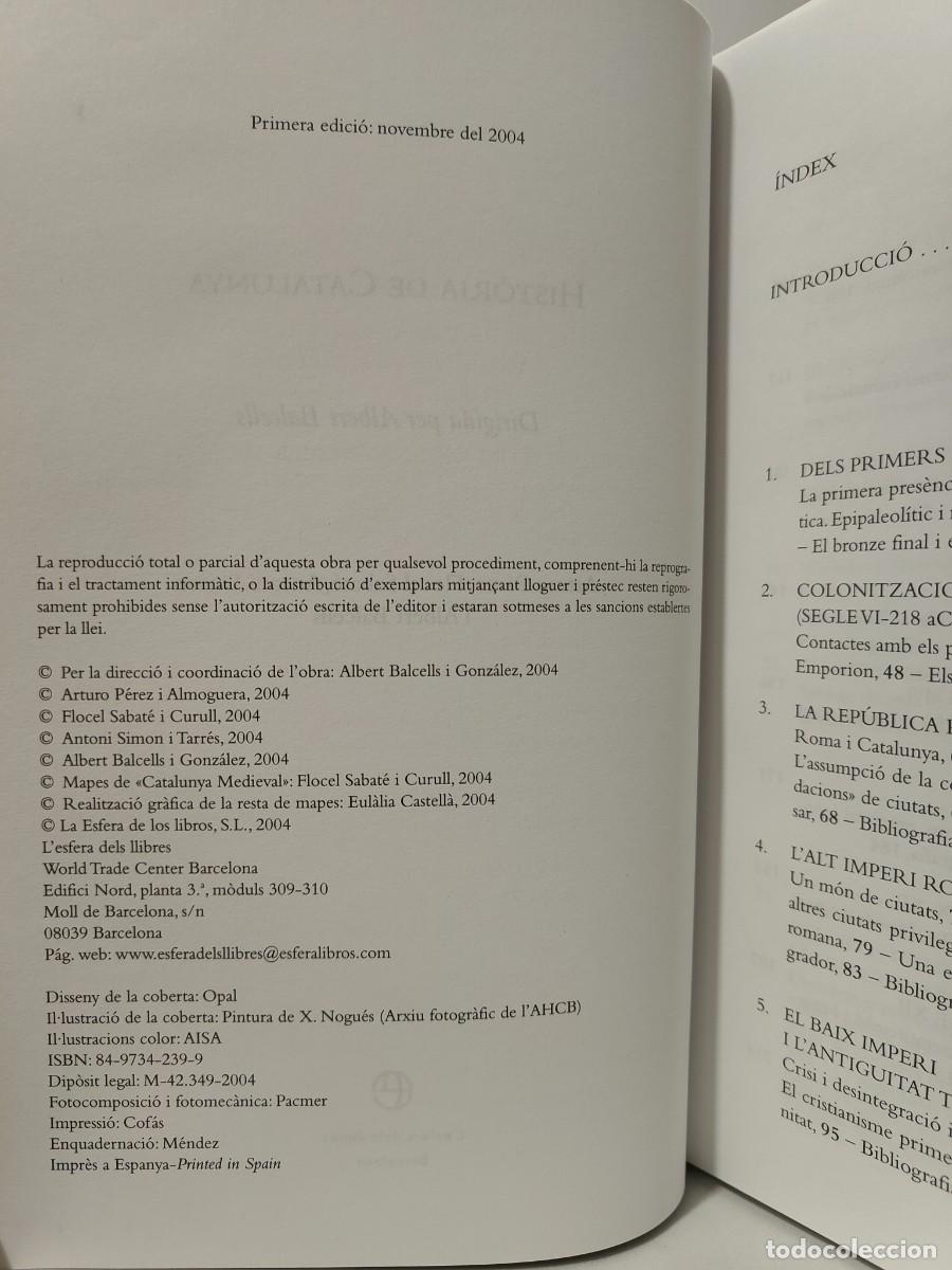 Libros antiguos: HIST&Ograve;RIA DE CATALUNYA - DIRIGIDA PER ALBERT BALCELLS - Foto 7