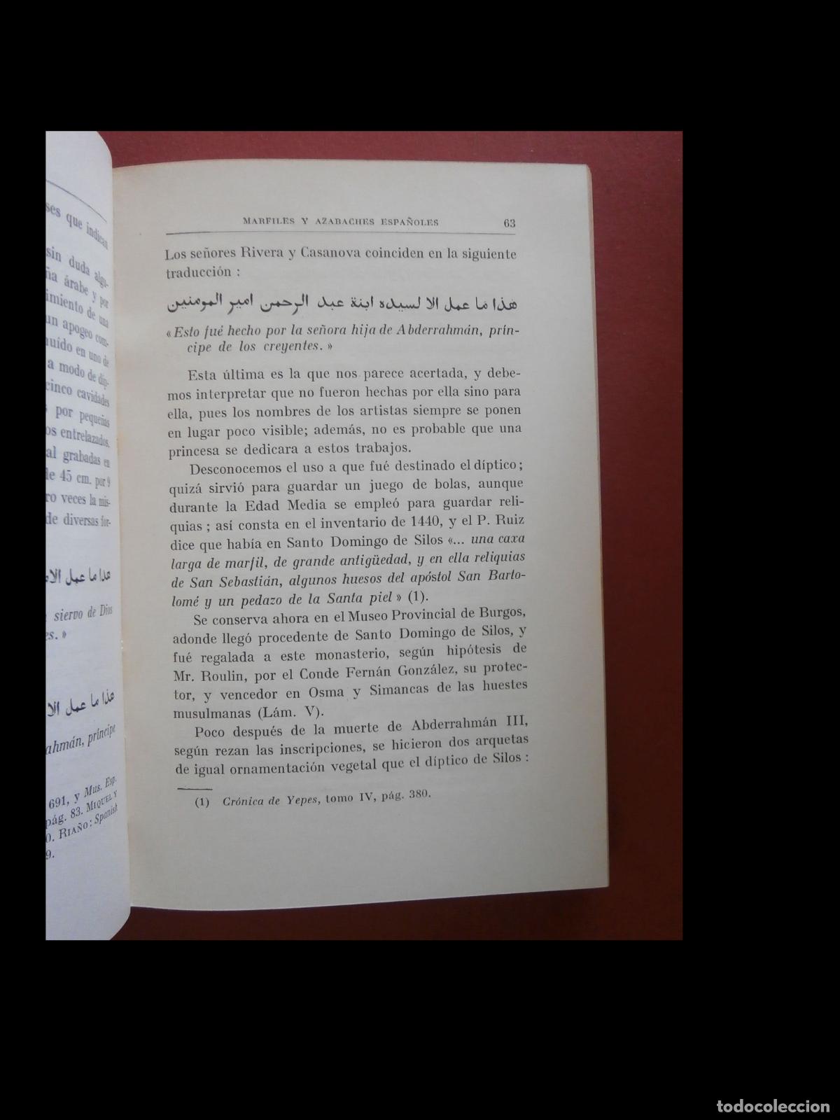 Libros antiguos: Marfiles y Azabaches Espa&ntilde;oles. Jos&eacute; Ferrandis - Foto 6