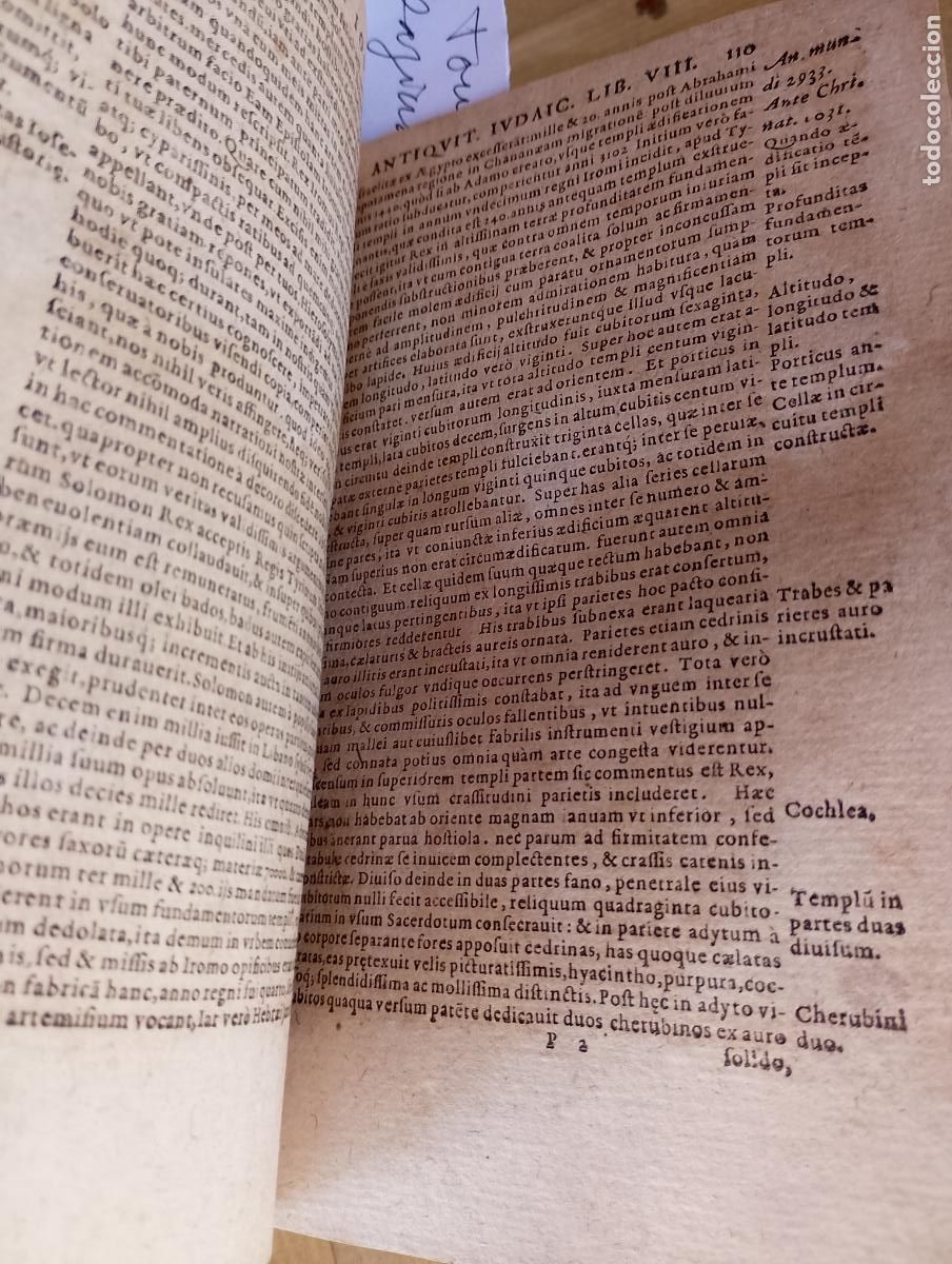 Libros antiguos: Opera Iosephi Viri Inter Iudaeos Doctissimi 1588 - Foto 5