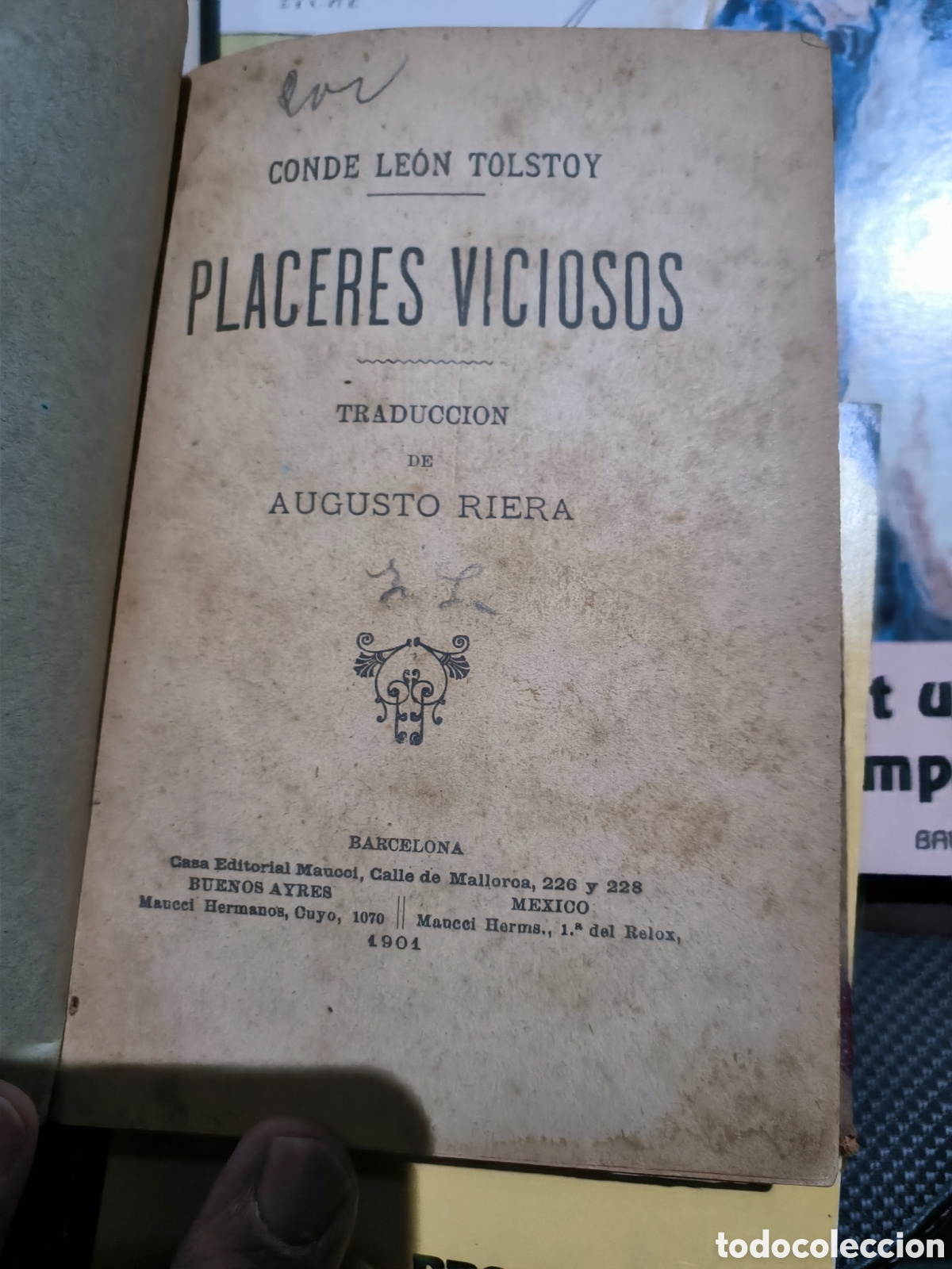 Libros antiguos: Placeres Viciosos 1901 - Foto 1