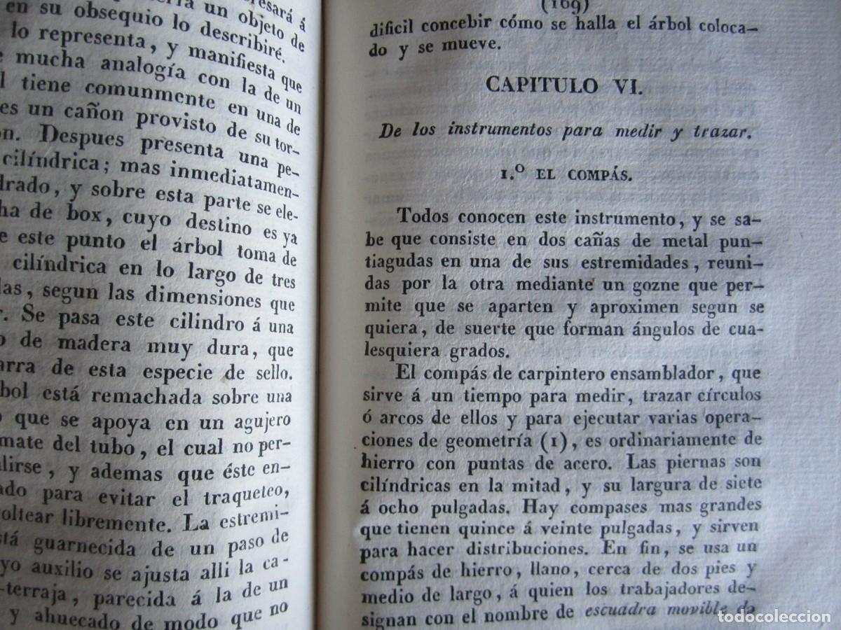 Libros antiguos: MANUAL DEL CARPINTERO MUEBLES -EDIFICIOS -EBANISTERIA MR.NOSBAN 1833 MADRID -2 TOMOS - Foto 7