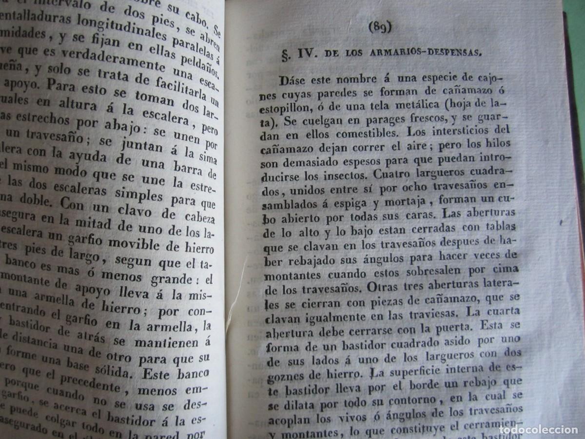 Libros antiguos: MANUAL DEL CARPINTERO MUEBLES -EDIFICIOS -EBANISTERIA MR.NOSBAN 1833 MADRID -2 TOMOS - Foto 14