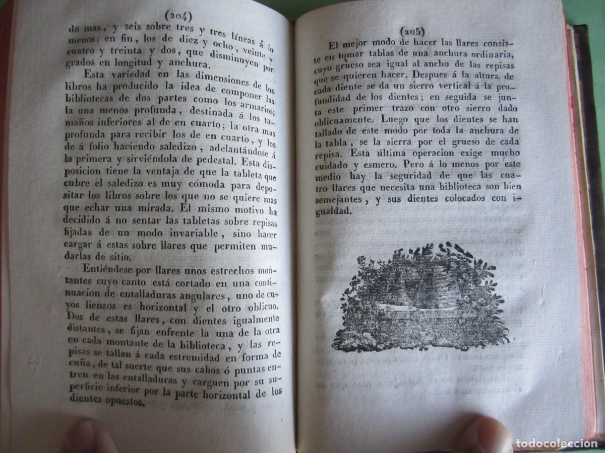 Libros antiguos: MANUAL DEL CARPINTERO MUEBLES -EDIFICIOS -EBANISTERIA MR.NOSBAN 1833 MADRID -2 TOMOS - Foto 16