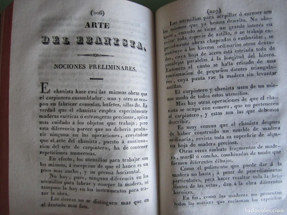 Libros antiguos: MANUAL DEL CARPINTERO MUEBLES -EDIFICIOS -EBANISTERIA MR.NOSBAN 1833 MADRID -2 TOMOS - Foto 17