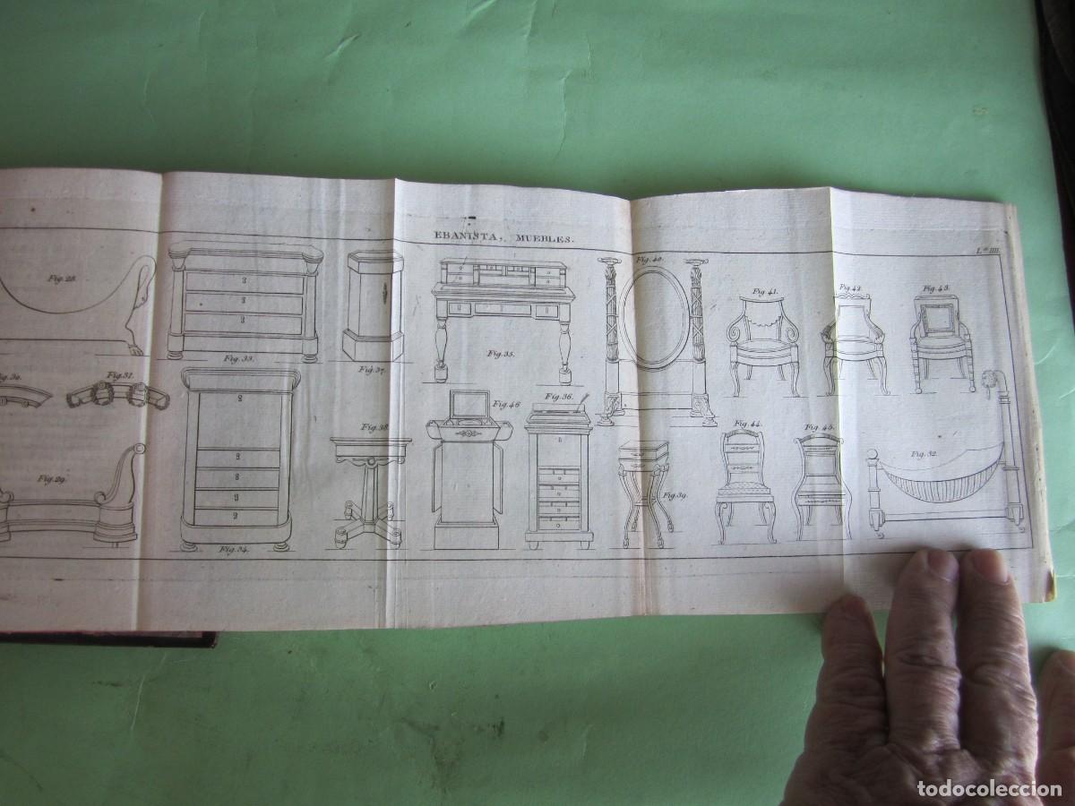 Libros antiguos: MANUAL DEL CARPINTERO MUEBLES -EDIFICIOS -EBANISTERIA MR.NOSBAN 1833 MADRID -2 TOMOS - Foto 20