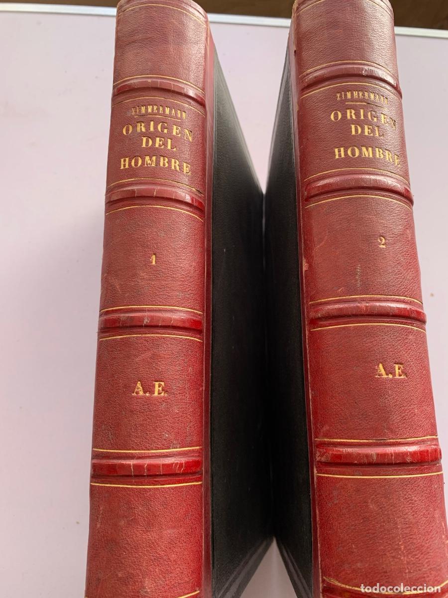 Libros antiguos: El origen del hombre de Zimmermann - Foto 1