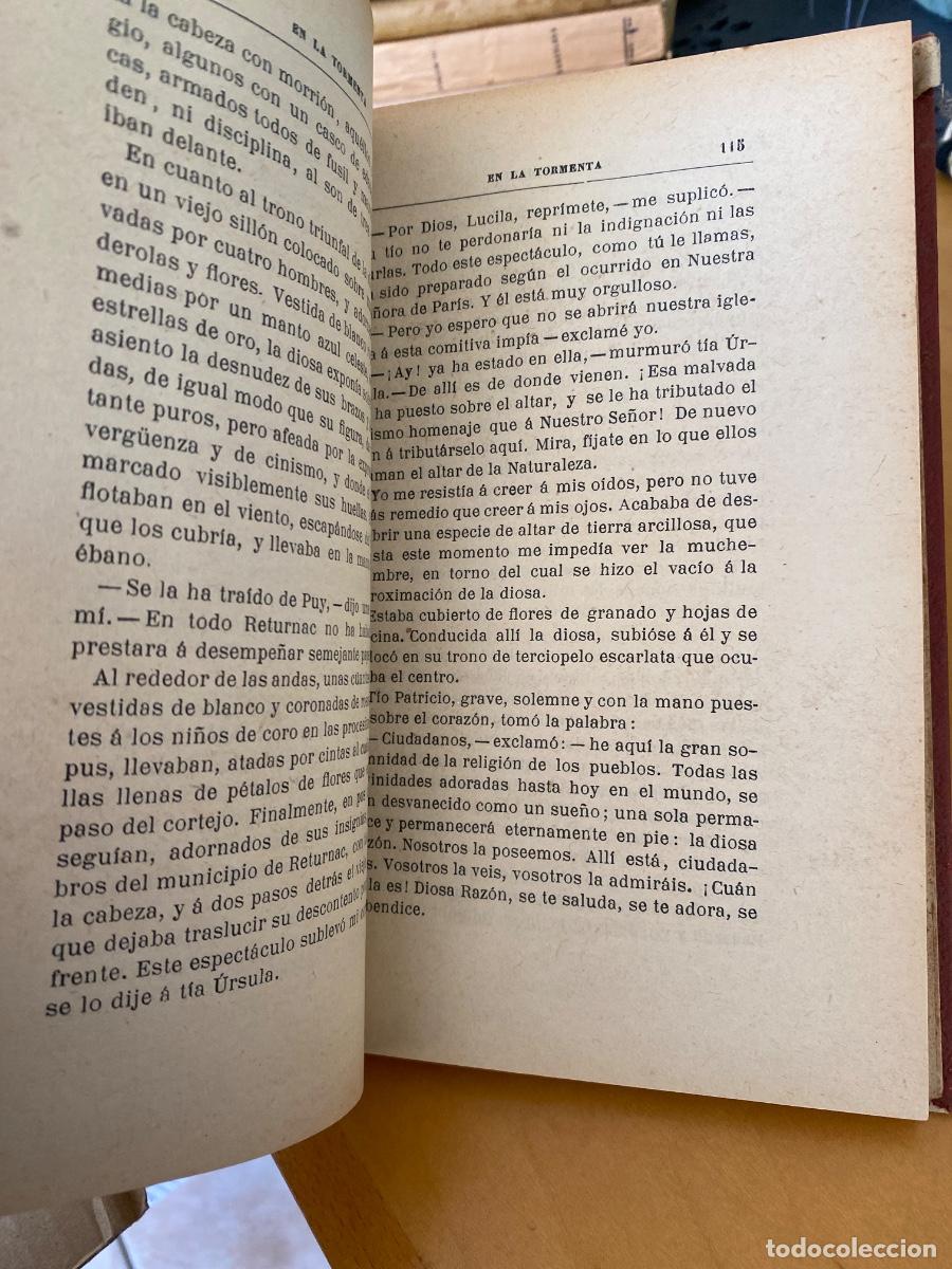 Libros antiguos: EN LA TORMENTA. ERNESTO DAUDET. IMP. BARCELONESA. 1906. - Foto 2