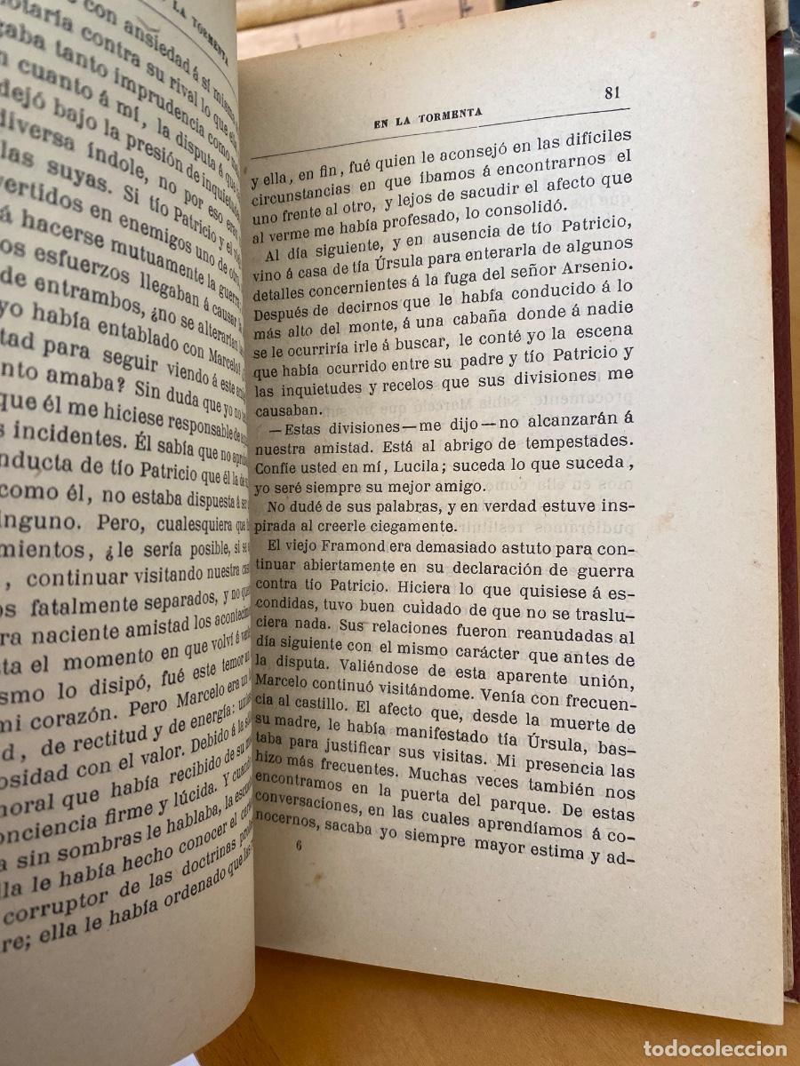 Libros antiguos: EN LA TORMENTA. ERNESTO DAUDET. IMP. BARCELONESA. 1906. - Foto 3
