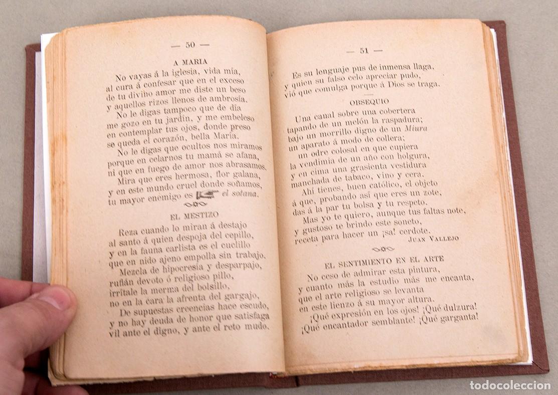 Libros antiguos: SONETOS Y ROMANCES ANTICLERICALES - c. 1900 - Foto 5