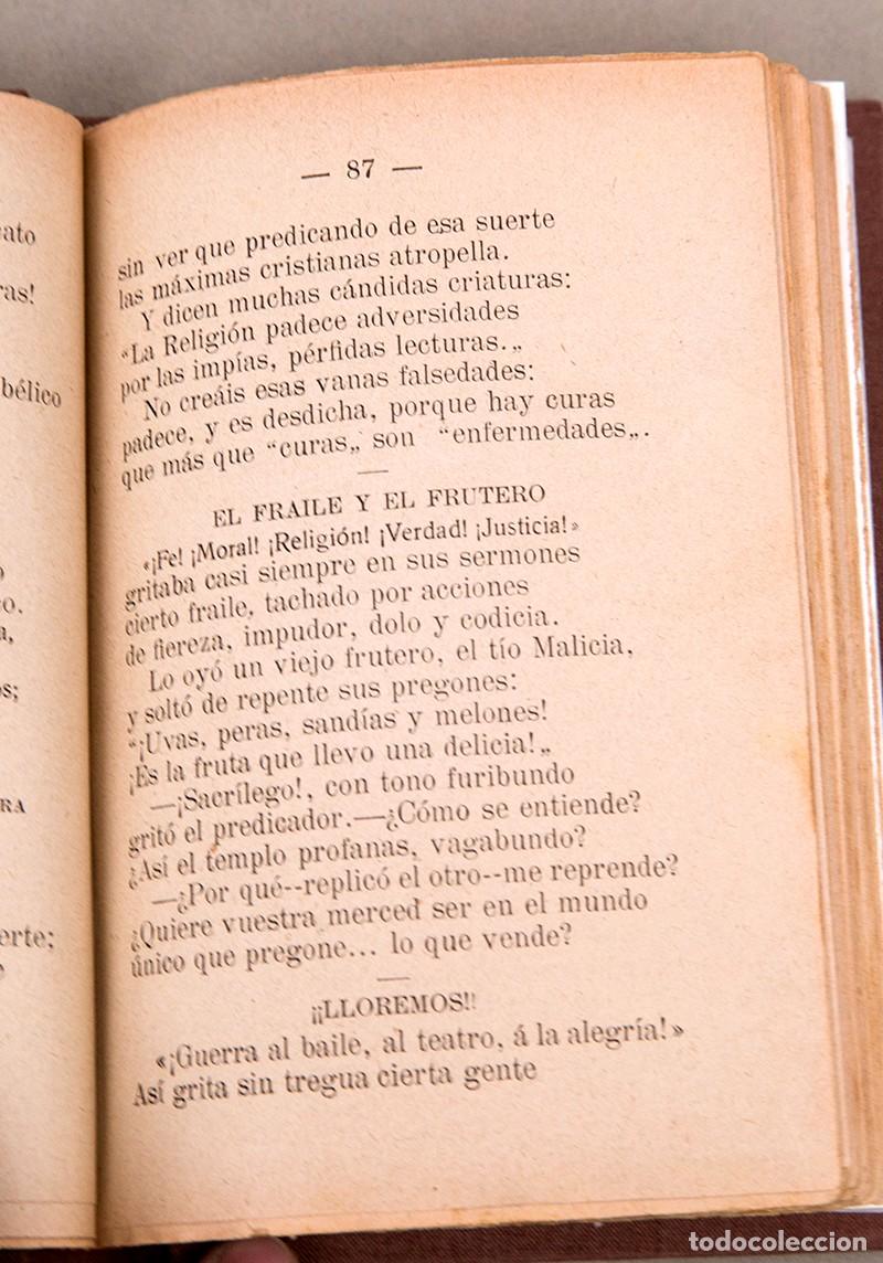 Libros antiguos: SONETOS Y ROMANCES ANTICLERICALES - c. 1900 - Foto 8