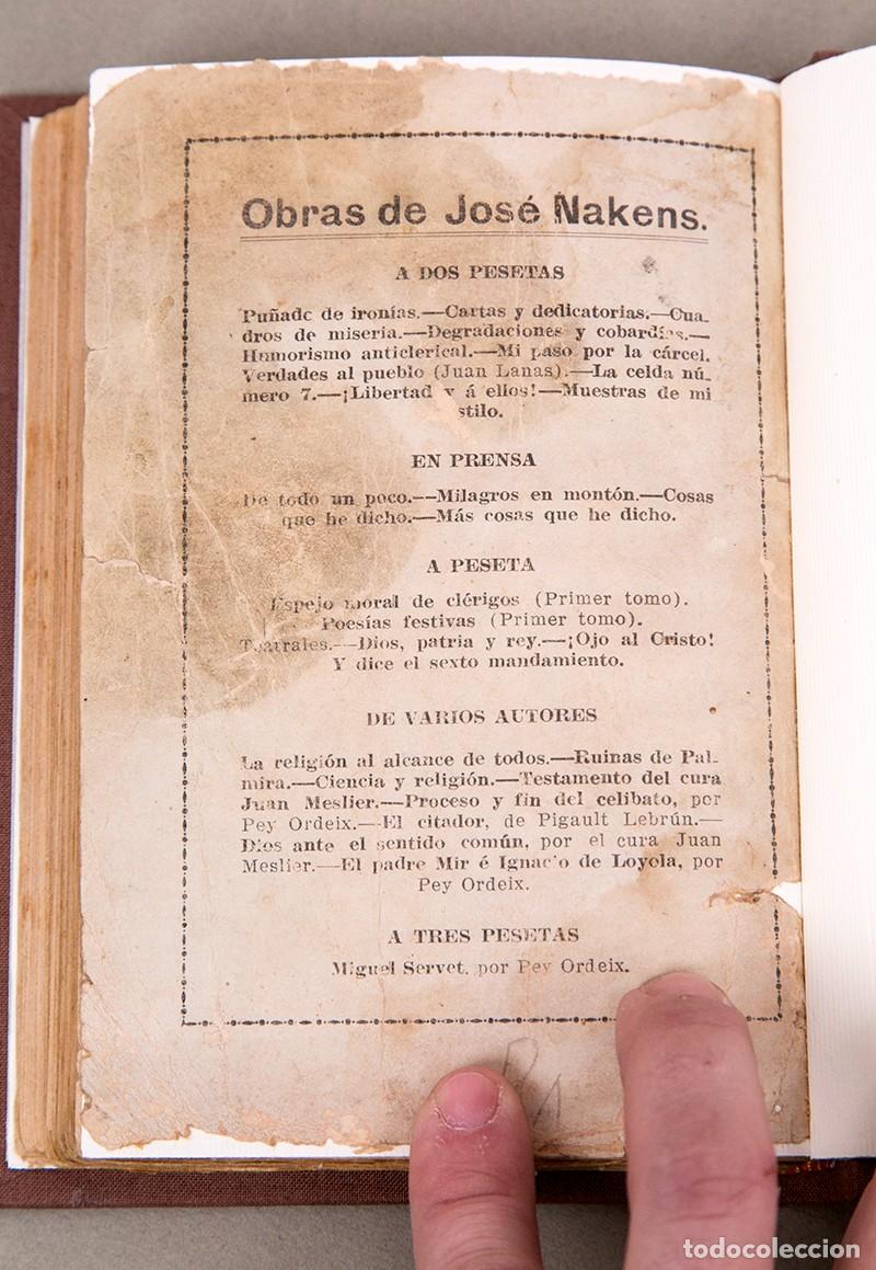 Libros antiguos: SONETOS Y ROMANCES ANTICLERICALES - c. 1900 - Foto 11