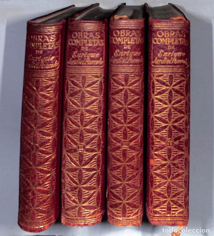 Libros antiguos: OBRAS COMPLETAS ENRIQUE JARDIEL PONCELA - 4 tomos - Ed. AHR