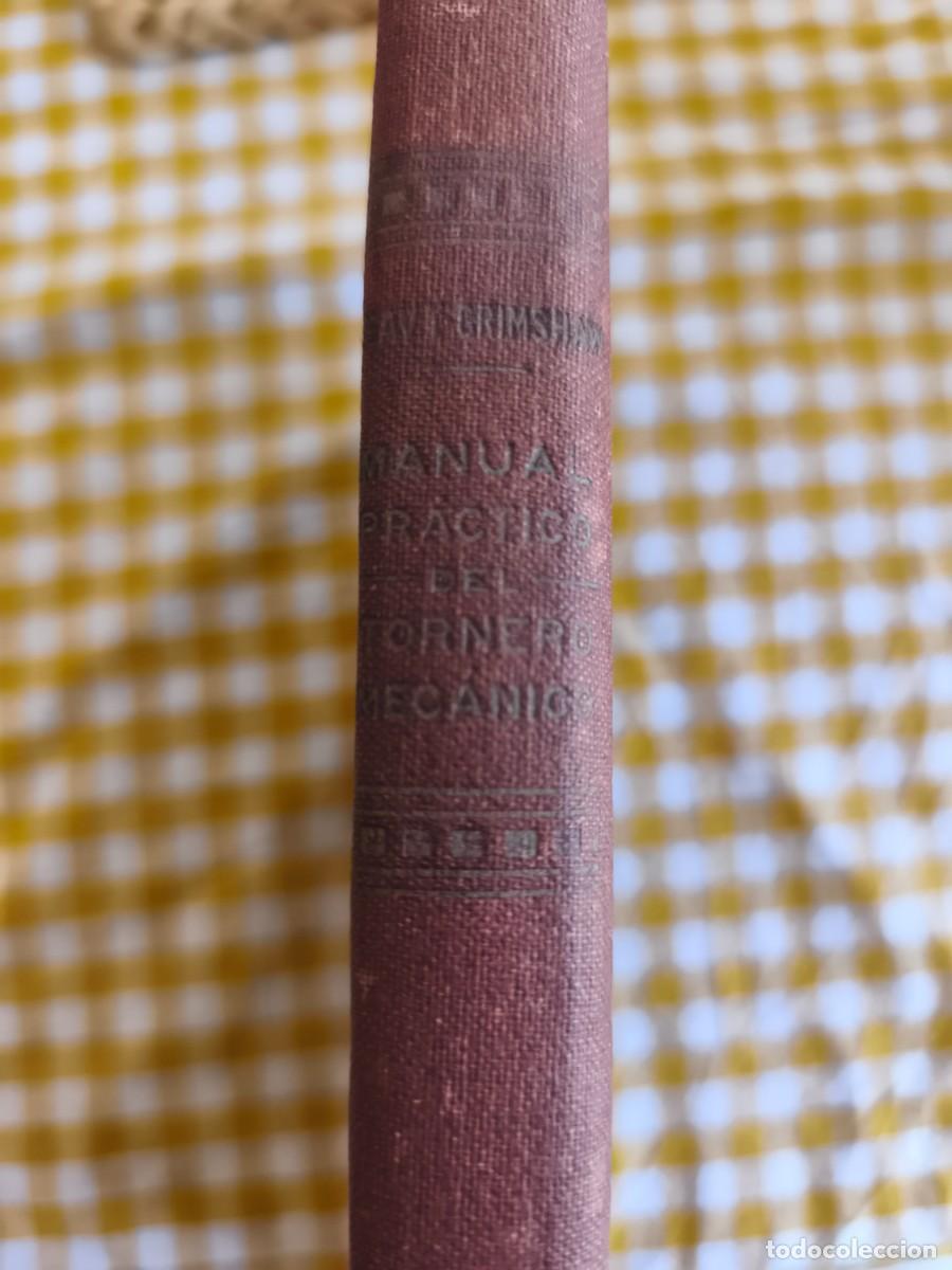 Libros antiguos: Manual pr&aacute;ctico del Tornero mec&aacute;nico - Foto 2