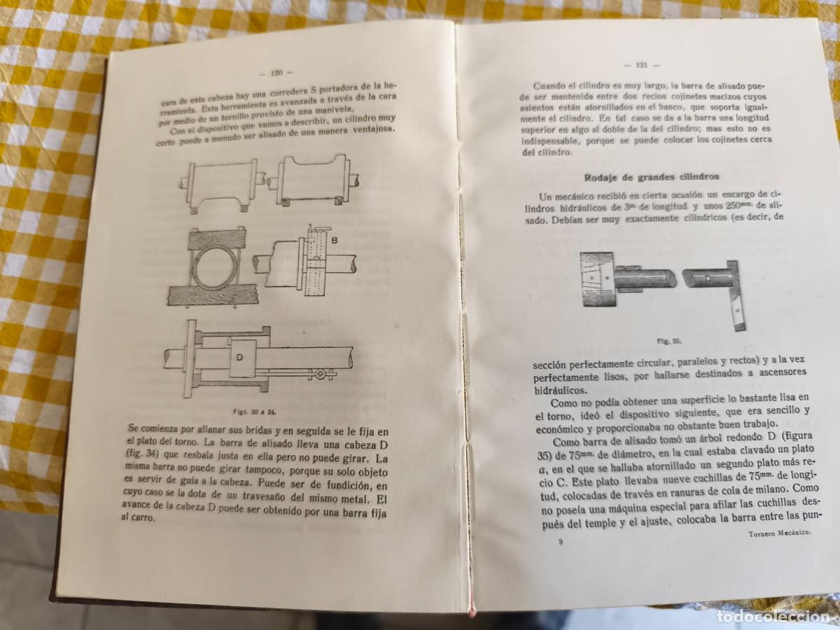 Libros antiguos: Manual pr&aacute;ctico del Tornero mec&aacute;nico - Foto 5