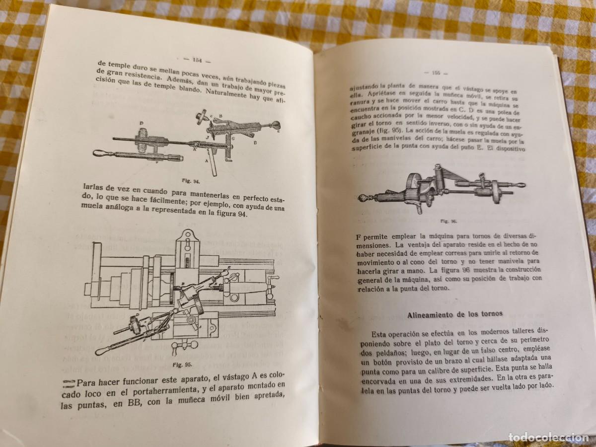 Libros antiguos: Manual pr&aacute;ctico del Tornero mec&aacute;nico - Foto 6