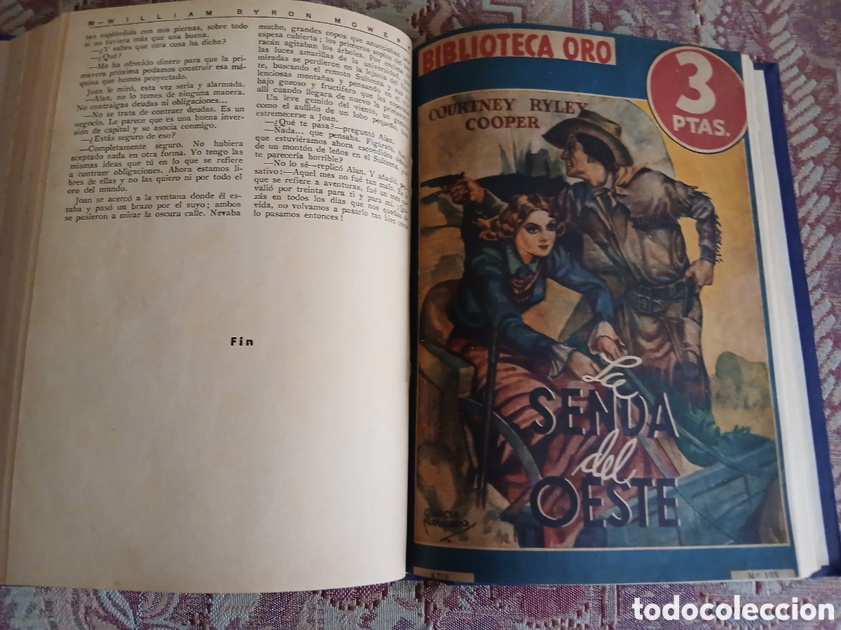 Libros antiguos: Libro de 5 n&uacute;meros de Biblioteca oro. William Byron - Foto 4