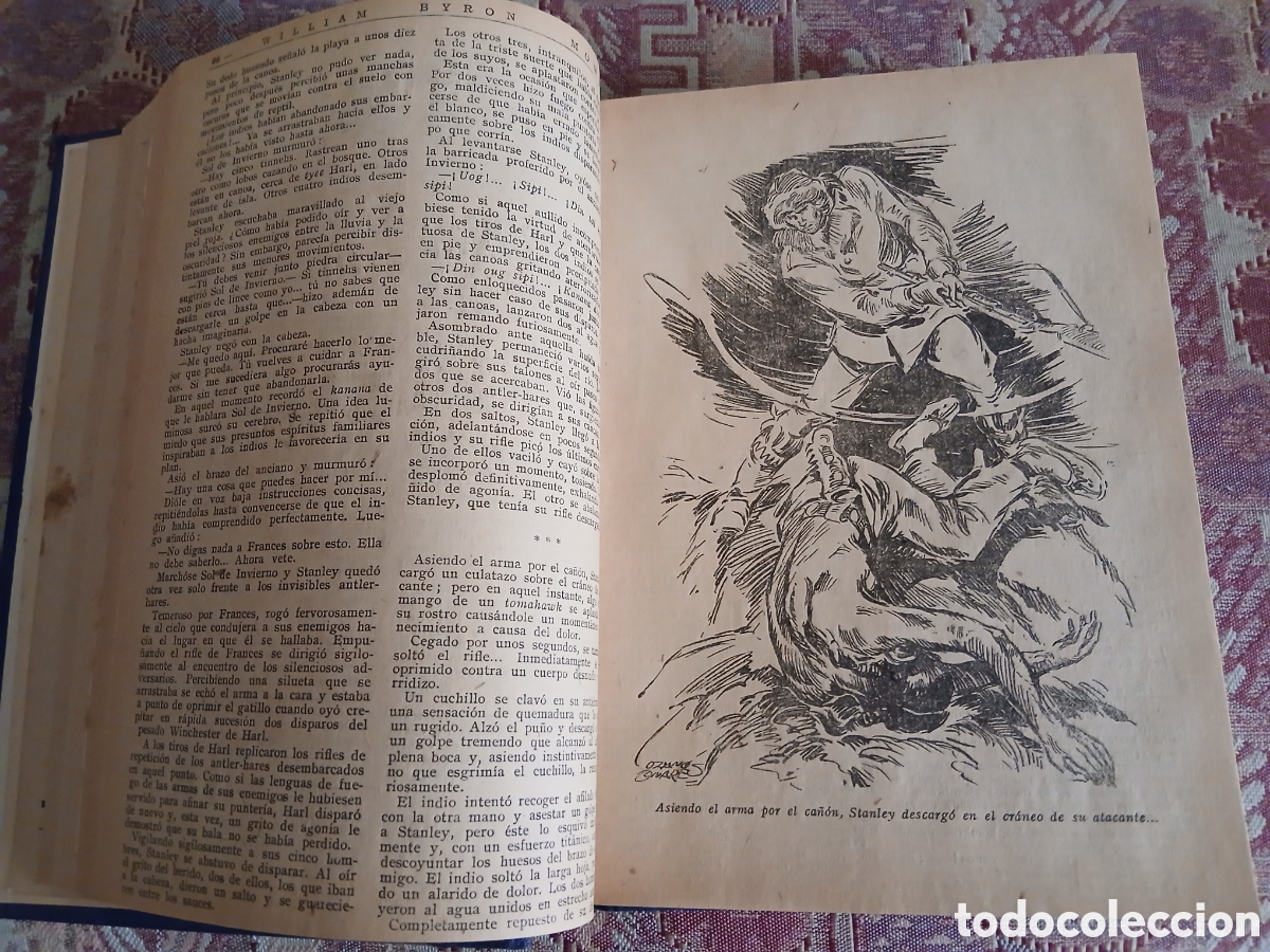Libros antiguos: Libro de 5 n&uacute;meros de Biblioteca oro. William Byron - Foto 5