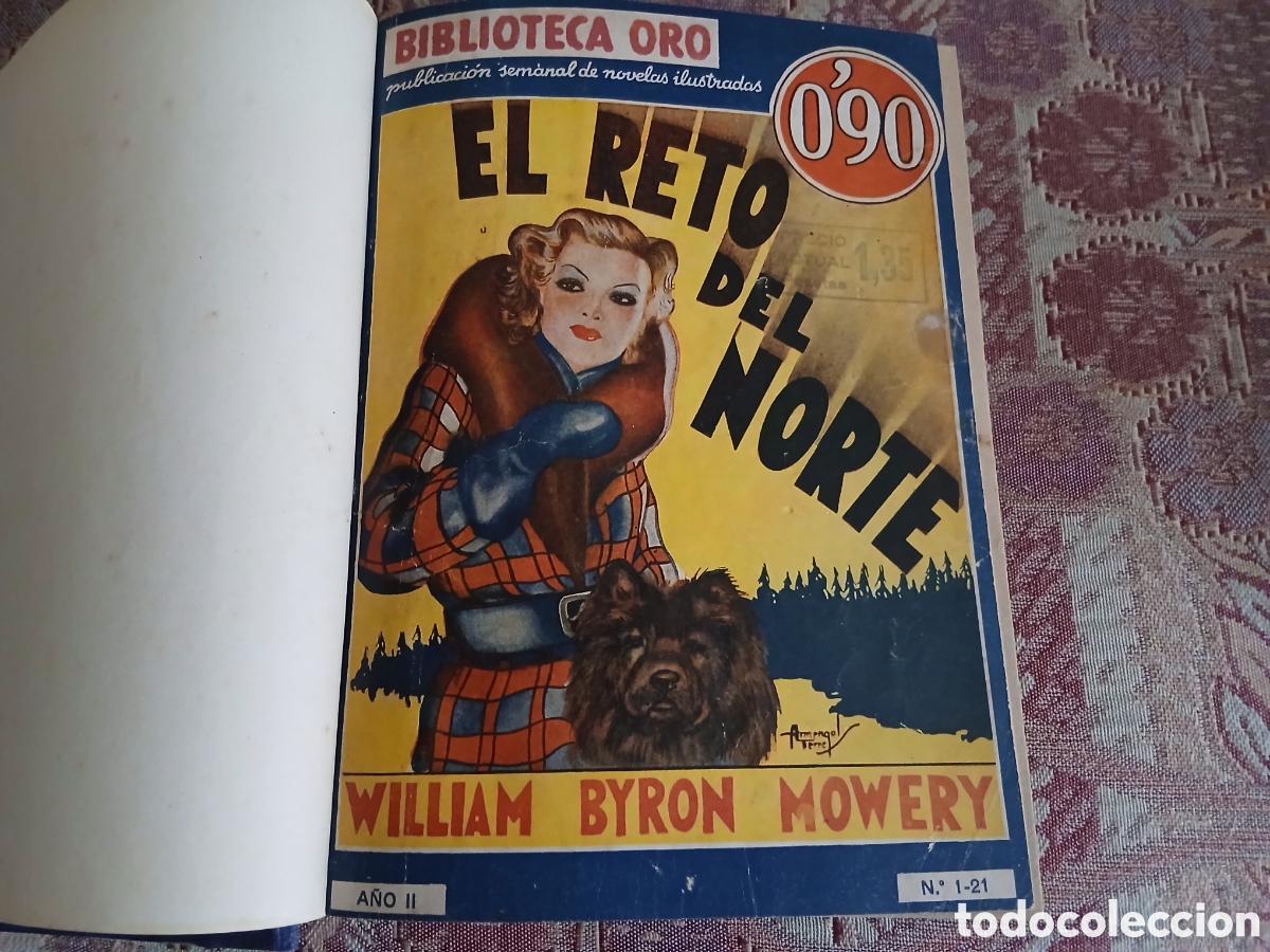 Libros antiguos: Libro de 5 n&uacute;meros de Biblioteca oro. William Byron - Foto 1
