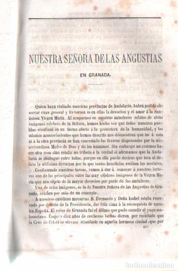 Libros antiguos: NUESTRA SE&Ntilde;ORA DE LAS ANGUSTIAS EN GRANADA. A-LGRA-320 - Foto 1