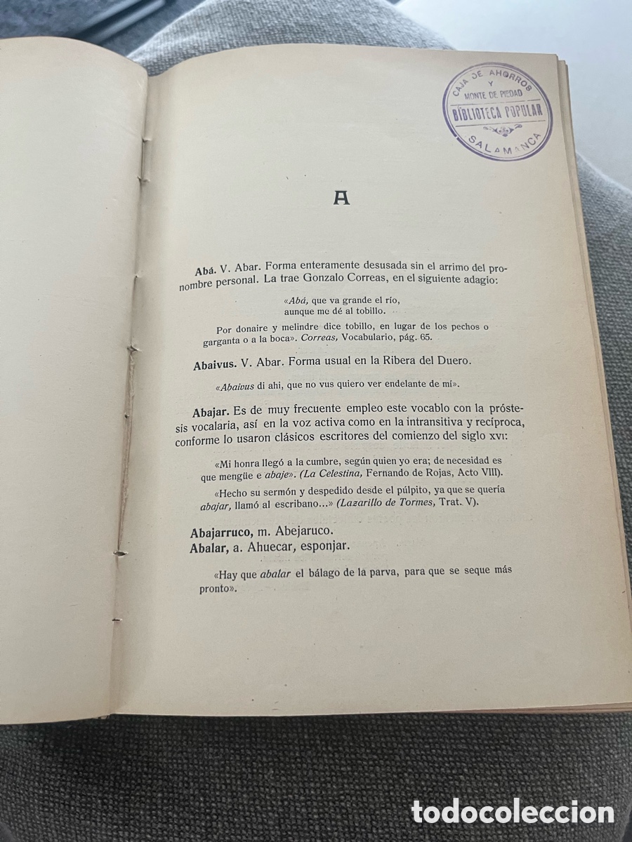Libros antiguos: 1915. EL DIALECTO VULGAR SALMANTINO - Foto 4