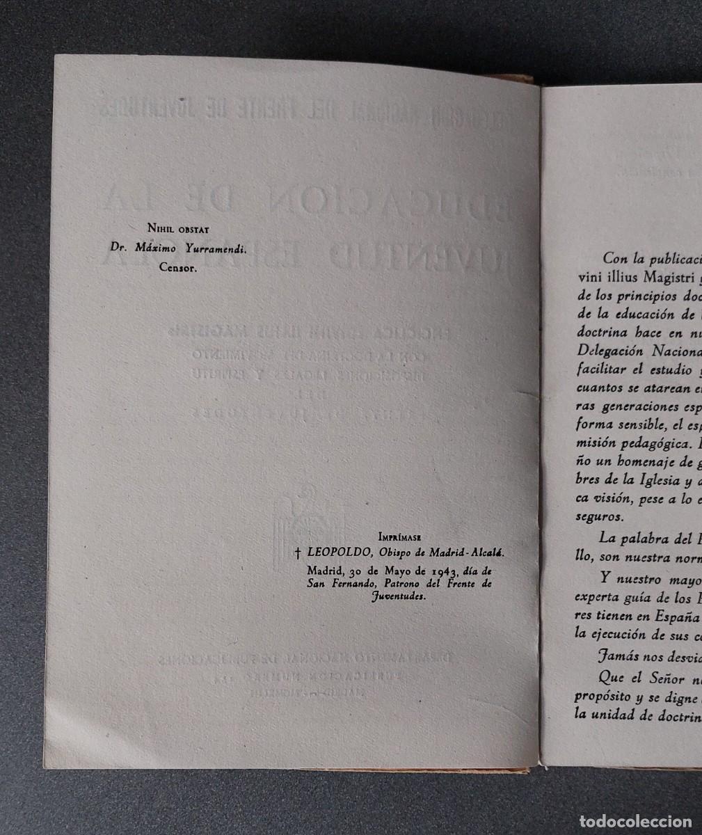 Libros antiguos: Educaci&oacute;n de la Juventud espa&ntilde;ola - Foto 4