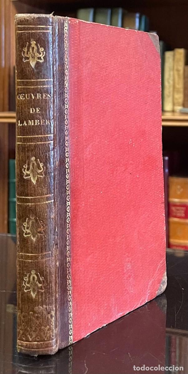 Libros antiguos: Lambert . Oeuvres Morales De Mme De Lambert.