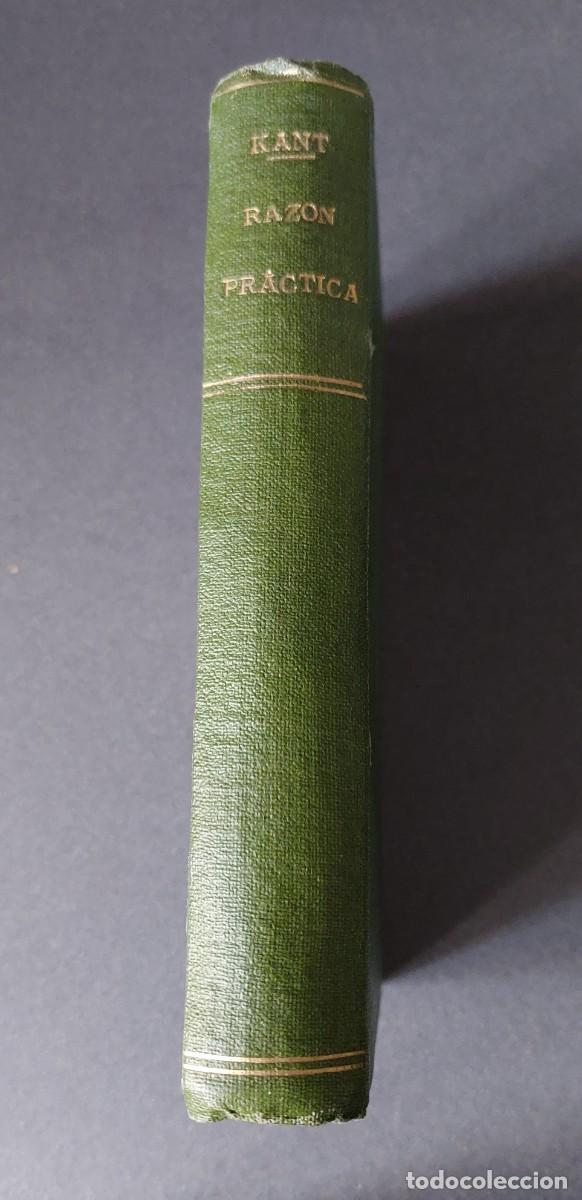Libros antiguos: Cr&iacute;tica de la raz&oacute;n pr&aacute;ctica &ndash; Kant - Foto 3