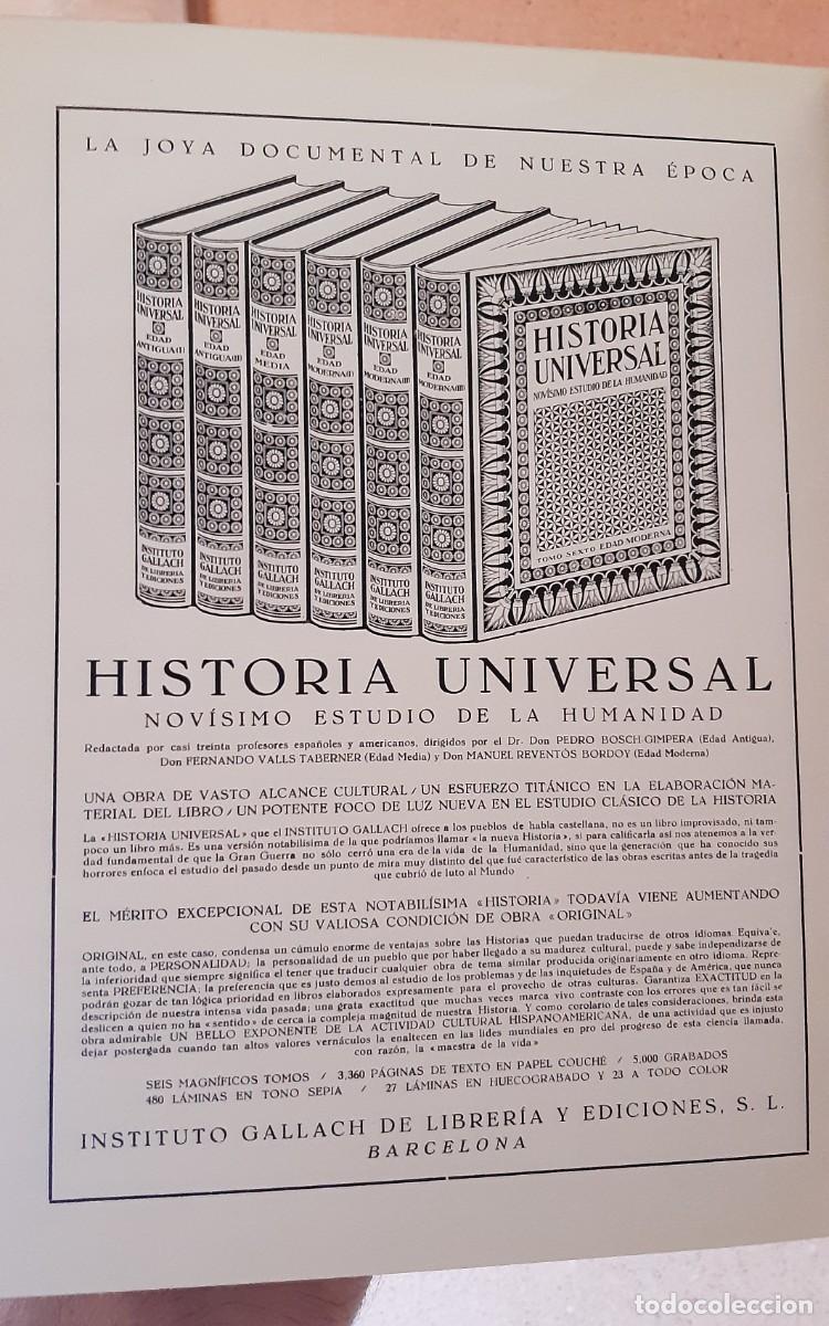 Libros antiguos: Historia Universal Instituto Gallach - Foto 13