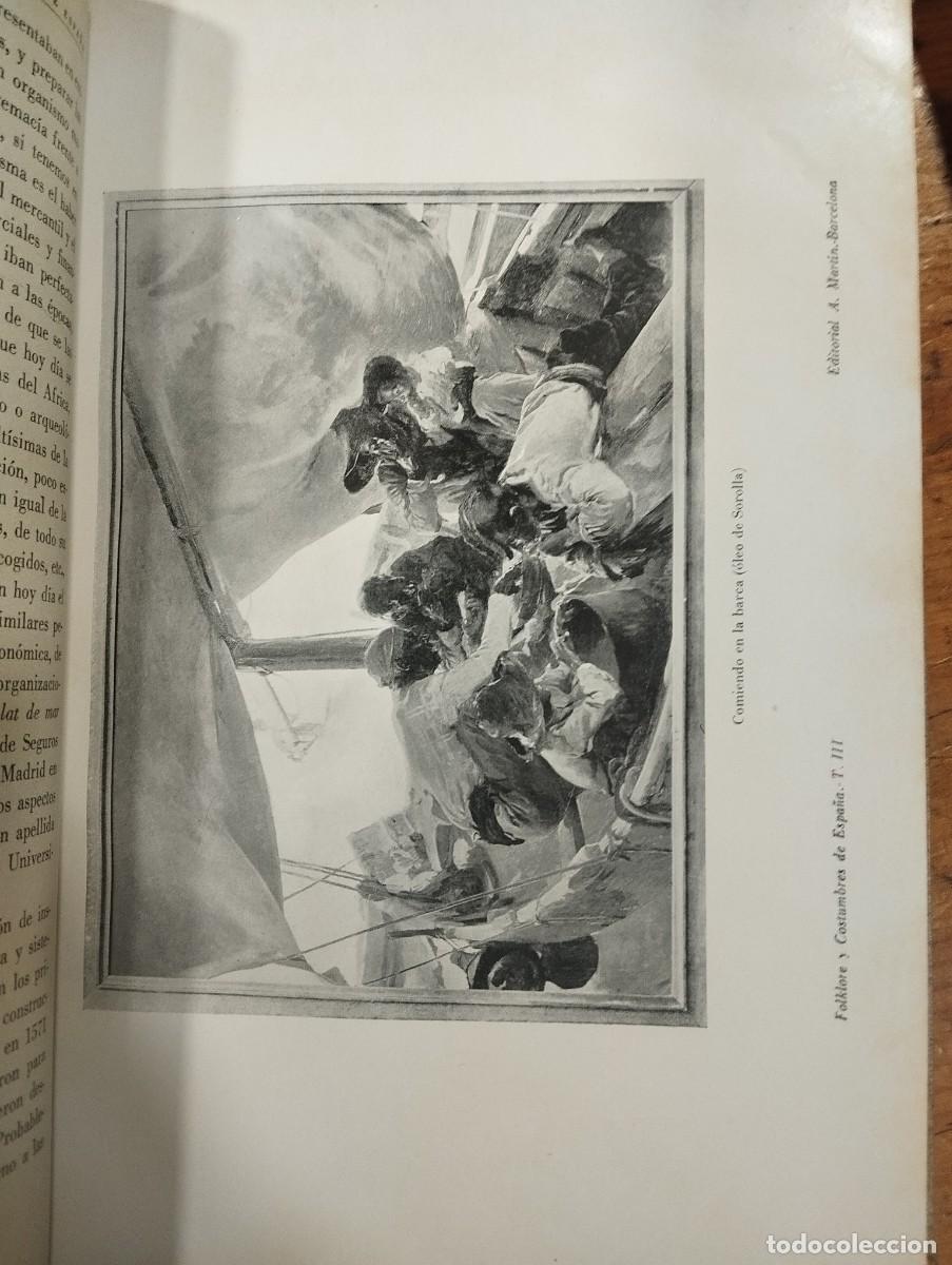 Libros antiguos: FOLKLORE Y COSTUMBRES DE ESPA&Ntilde;A. 3 TOMOS. - Foto 6