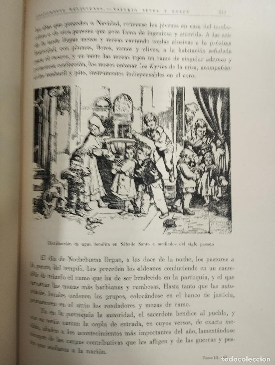 Libros antiguos: FOLKLORE Y COSTUMBRES DE ESPA&Ntilde;A. 3 TOMOS. - Foto 8