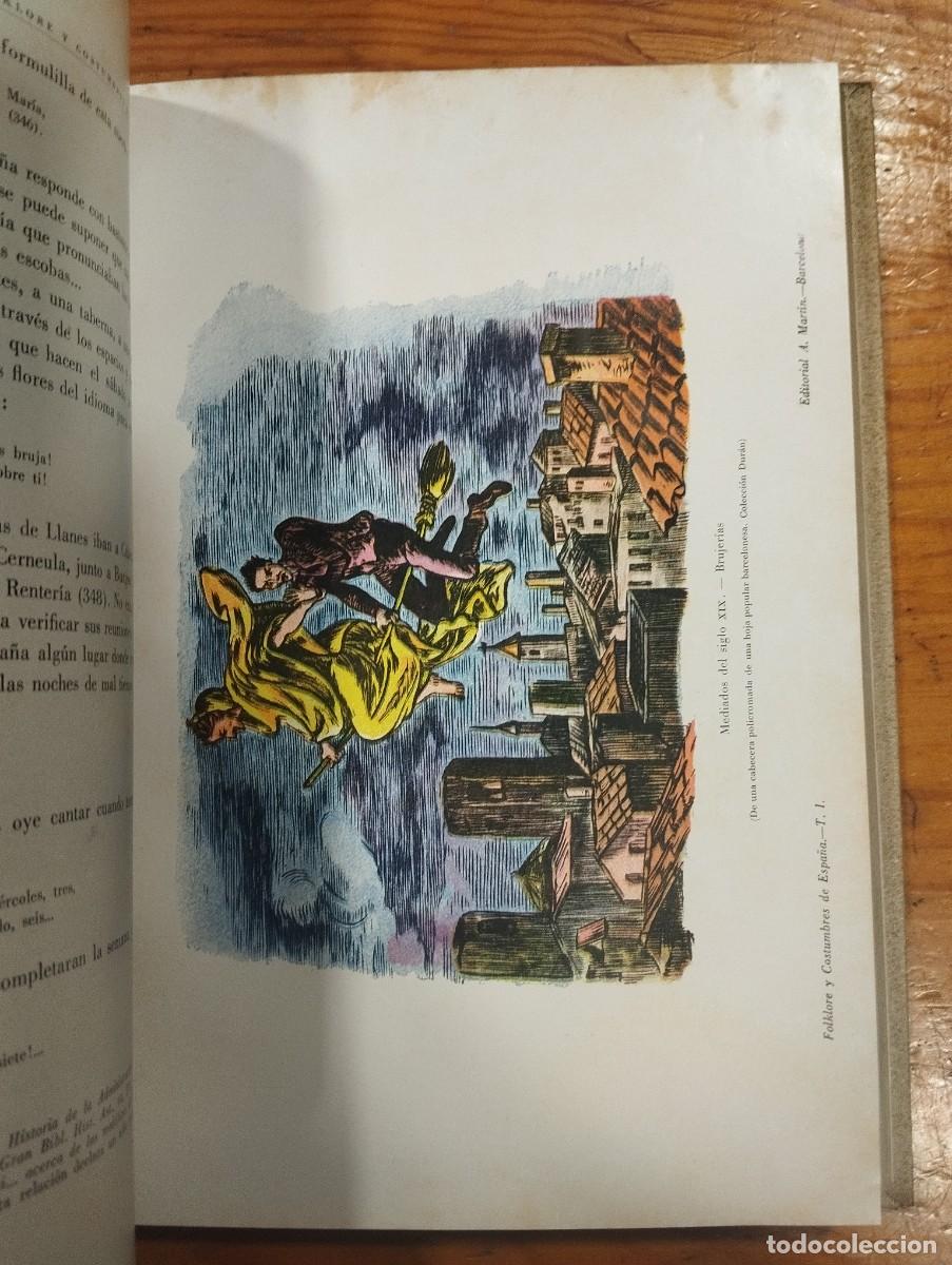 Libros antiguos: FOLKLORE Y COSTUMBRES DE ESPA&Ntilde;A. 3 TOMOS. - Foto 15