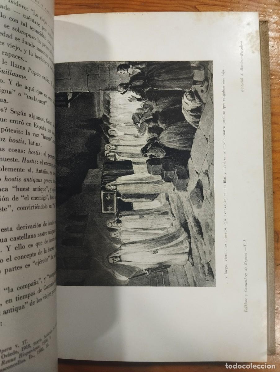 Libros antiguos: FOLKLORE Y COSTUMBRES DE ESPA&Ntilde;A. 3 TOMOS. - Foto 17