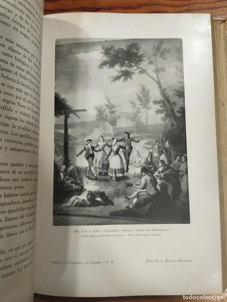 Libros antiguos: FOLKLORE Y COSTUMBRES DE ESPA&Ntilde;A. 3 TOMOS. - Foto 26
