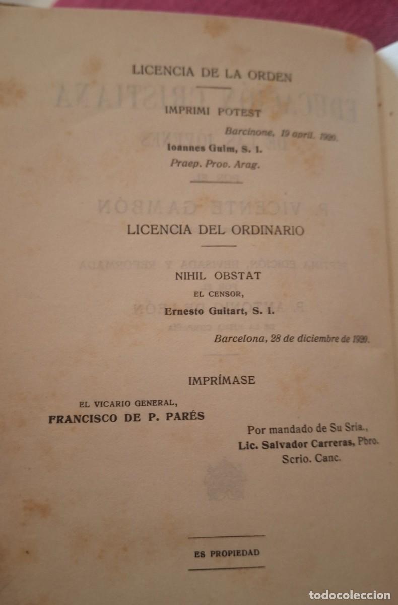 Libros antiguos: Educaci&oacute;n cristiana de las jovenes - Foto 4