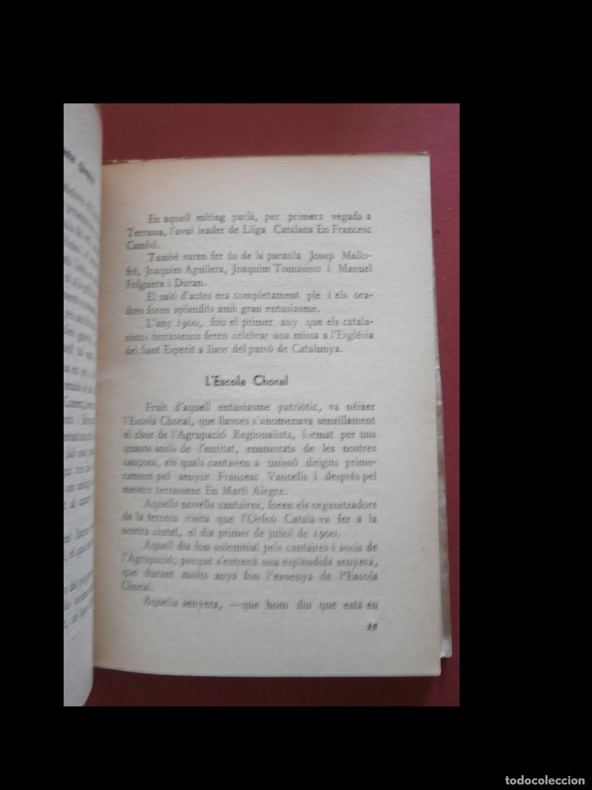 Libros antiguos: El Catalanisme a Terrassa. Baltasar Ragon - Foto 2