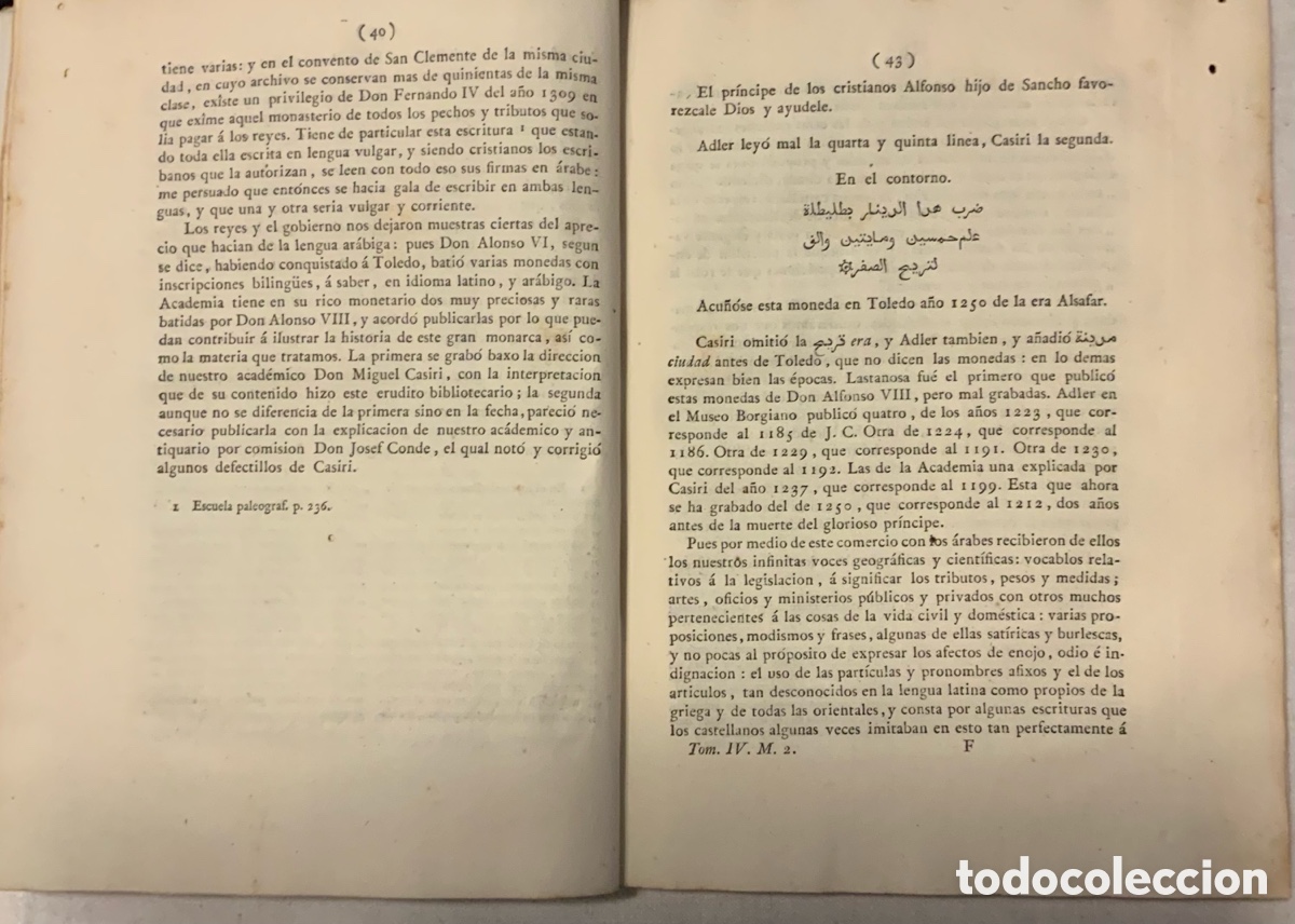 Libros antiguos: Ensayo hist&oacute;rico-cr&iacute;tico sobre el origen y progresos de las lenguas. 1805 - Foto 4
