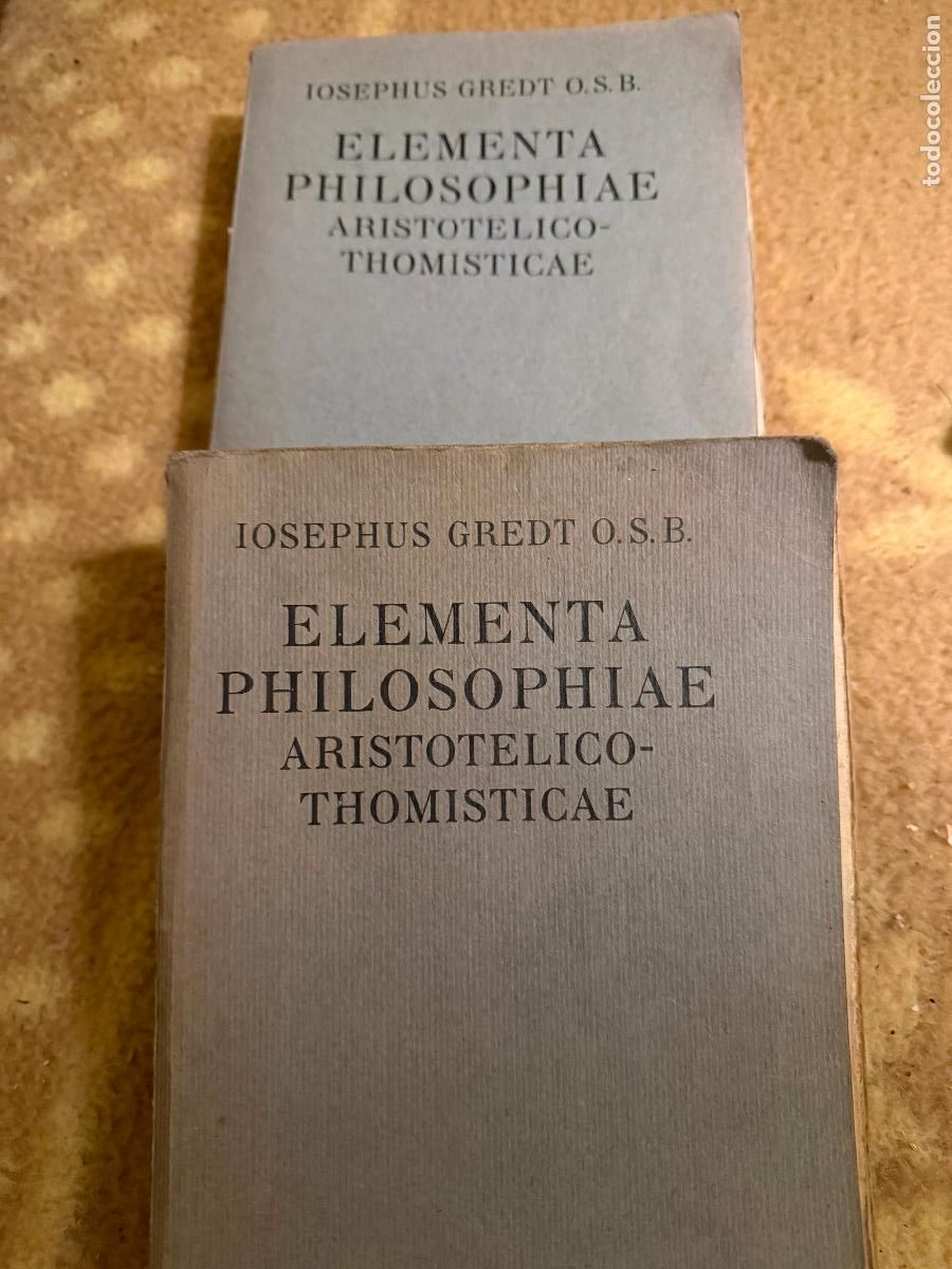 Libros antiguos: 2 tomos elementa philosophiae 1929 - Foto 1